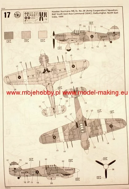 Revell 04144 Hawker Hurricane Mk IIC 10 Revell 04144 Hawker Hurricane Mk IIC - Image 10