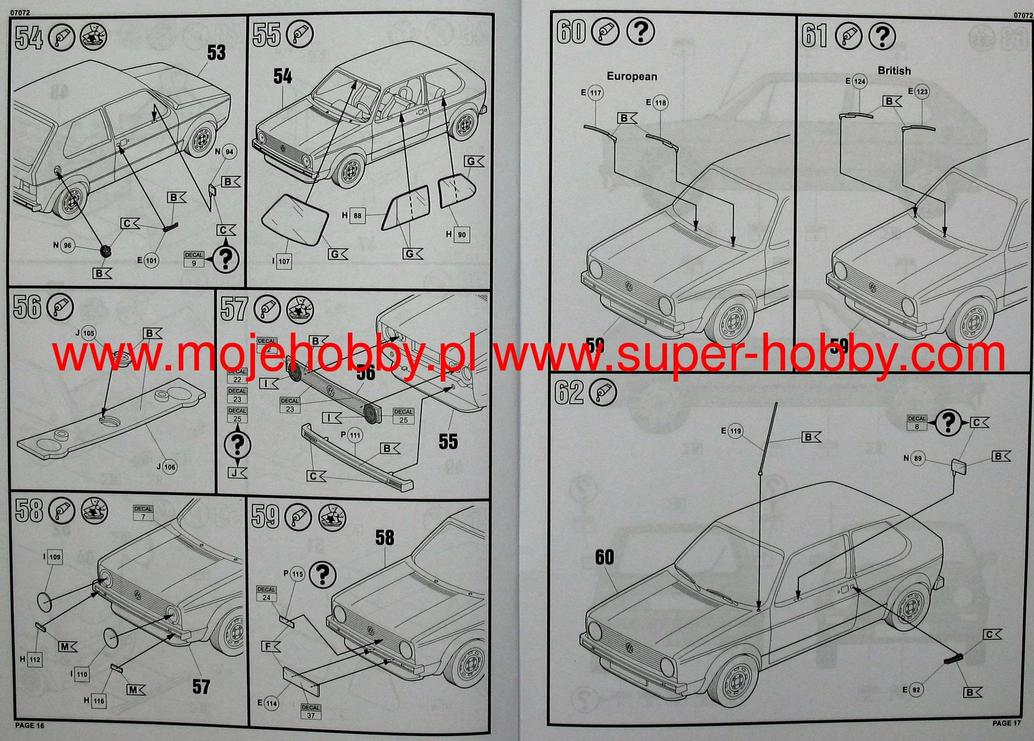 Revell 67072 Model Set VW Golf 1 GTI 8 Revell 67072 Model Set VW Golf 1 GTI - Image 8