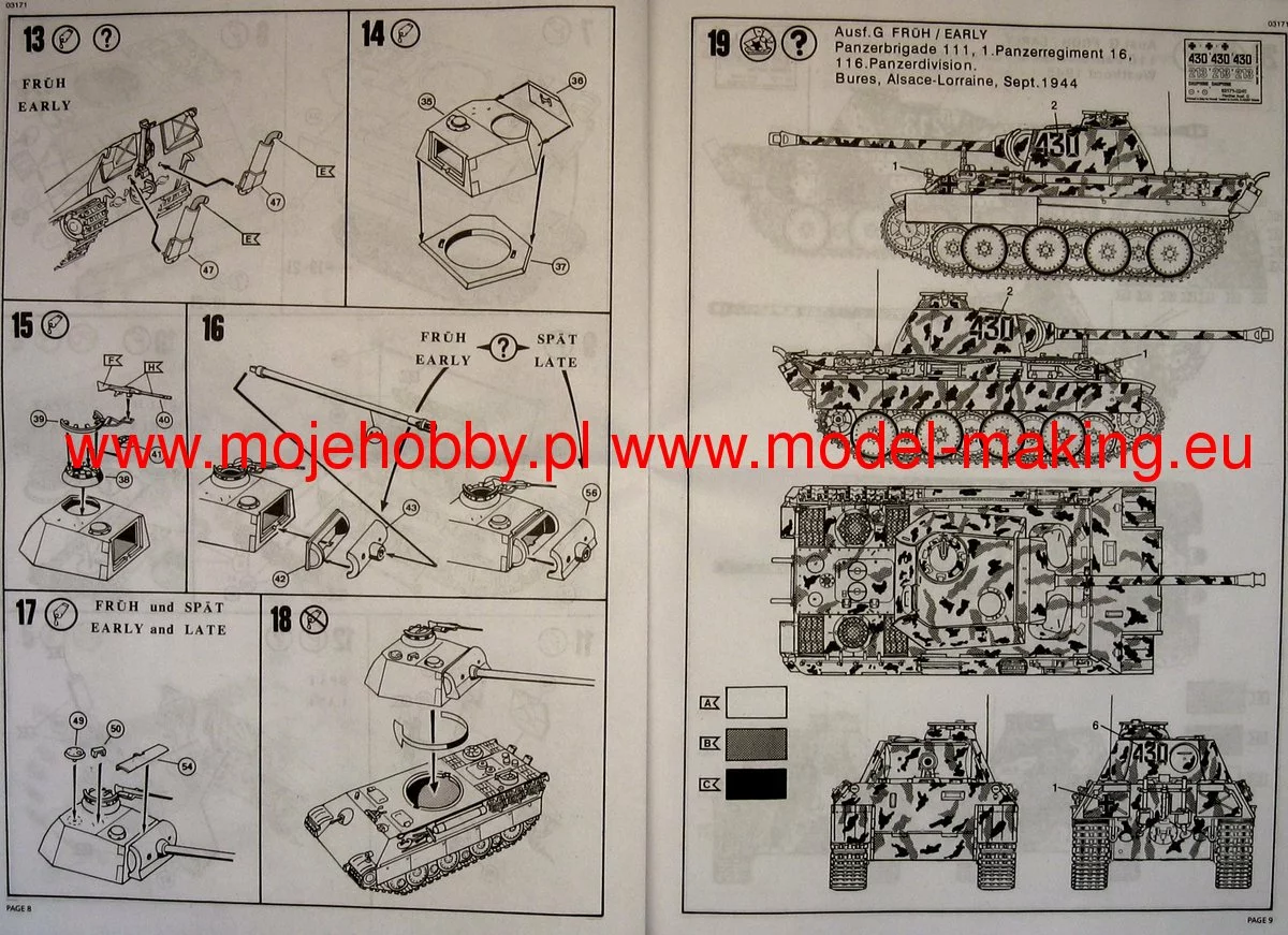 Revell 03171 PzKpfw V PANTHER Ausf.G 9 Revell 03171 PzKpfw V PANTHER Ausf.G - Image 9