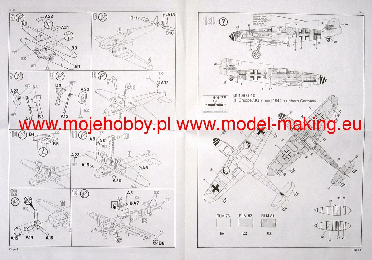 Revell 64160 Messerschmitt Bf-109 (model Set) 8 Revell 64160 Messerschmitt Bf-109 (model Set) - Image 8