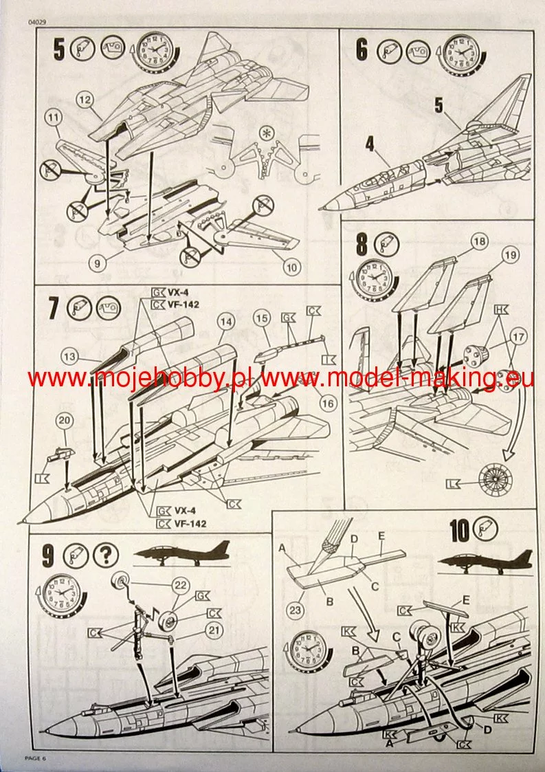 Revell 64029 Grumman F-14A Black Tomcat (model Set) 9 Revell 64029 Grumman F-14A Black Tomcat (model Set) - Image 9