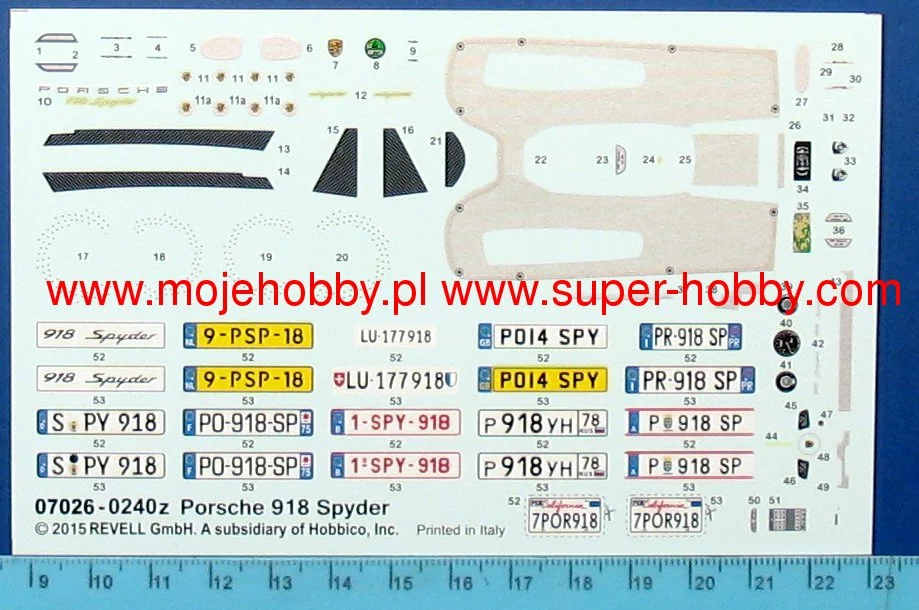 Revell 67026 Porsche 918 Spyder (Model Set) 4 Revell 67026 Porsche 918 Spyder (Model Set) - Image 4