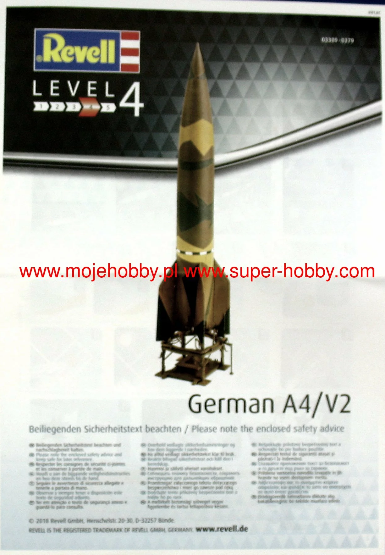 Revell 03309 German A4/V2 Rocket 8 Revell 03309 German A4/V2 Rocket - Image 8