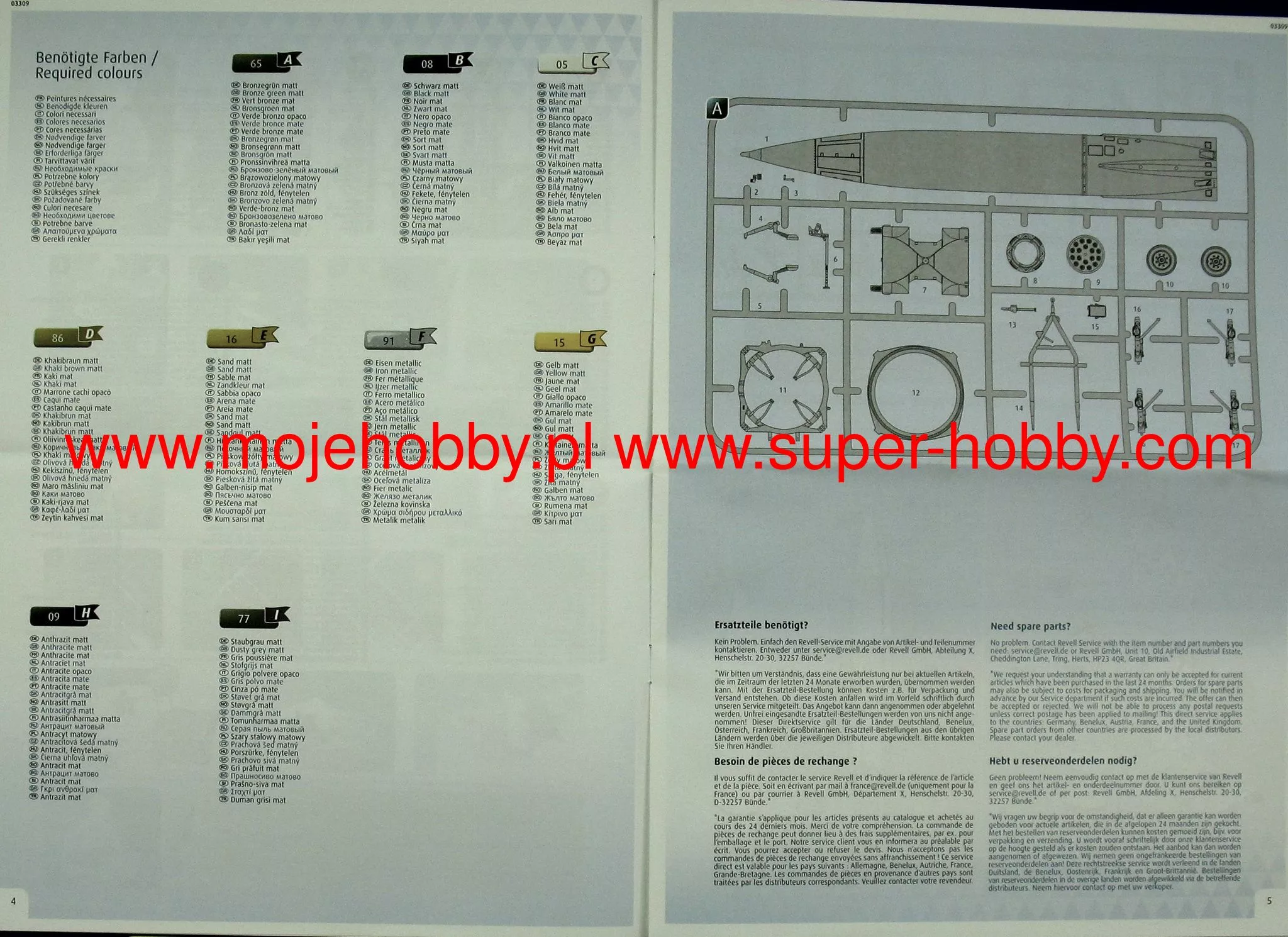 Revell 03309 German A4/V2 Rocket 10 Revell 03309 German A4/V2 Rocket - Image 10