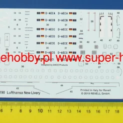 Revell 03883 Embraer 190 Lufthansa "New Livery" 13 Revell 03883 Embraer 190 Lufthansa "New Livery" -Revell 30302 1 rev03883 1