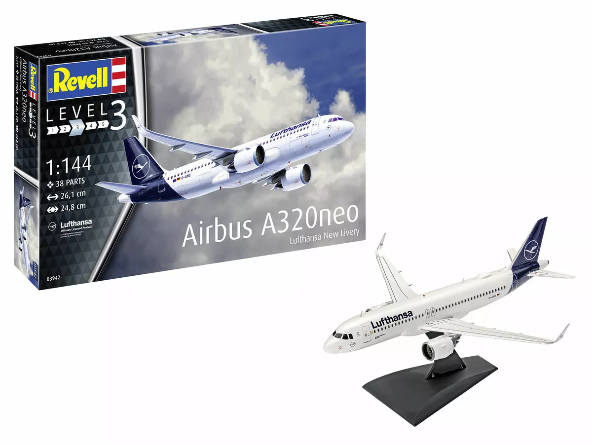 Revell 63942 Airbus A320neo Lufthansa New Livery Model Set 1 Revell 63942 Airbus A320neo Lufthansa New Livery Model Set