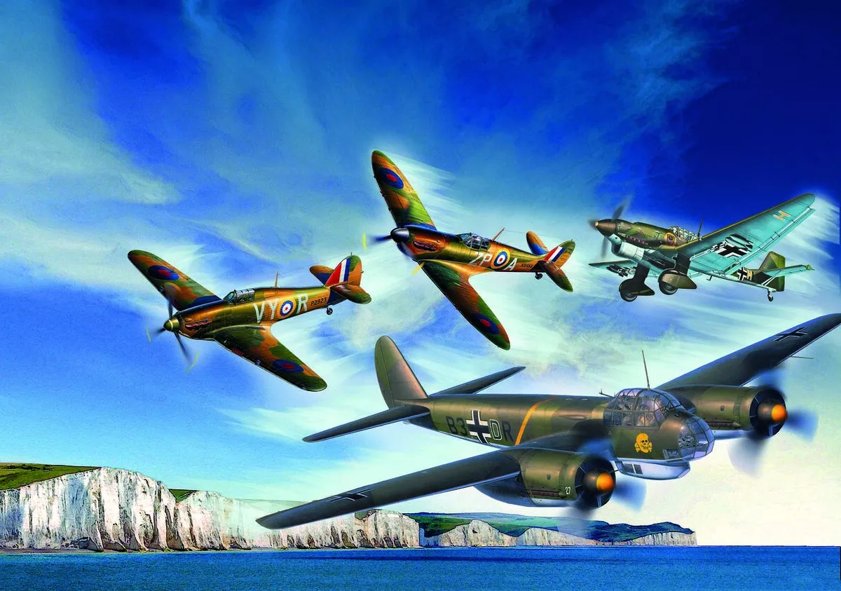 Revell 05691 80th Anniversary Battle Of Britain (Spitfire Mk.I, Hurricane Mk. I, Ju 88A-1, Ju 87B) 1 Revell 05691 80th Anniversary Battle Of Britain (Spitfire Mk.I, Hurricane Mk. I, Ju 88A-1, Ju 87B)