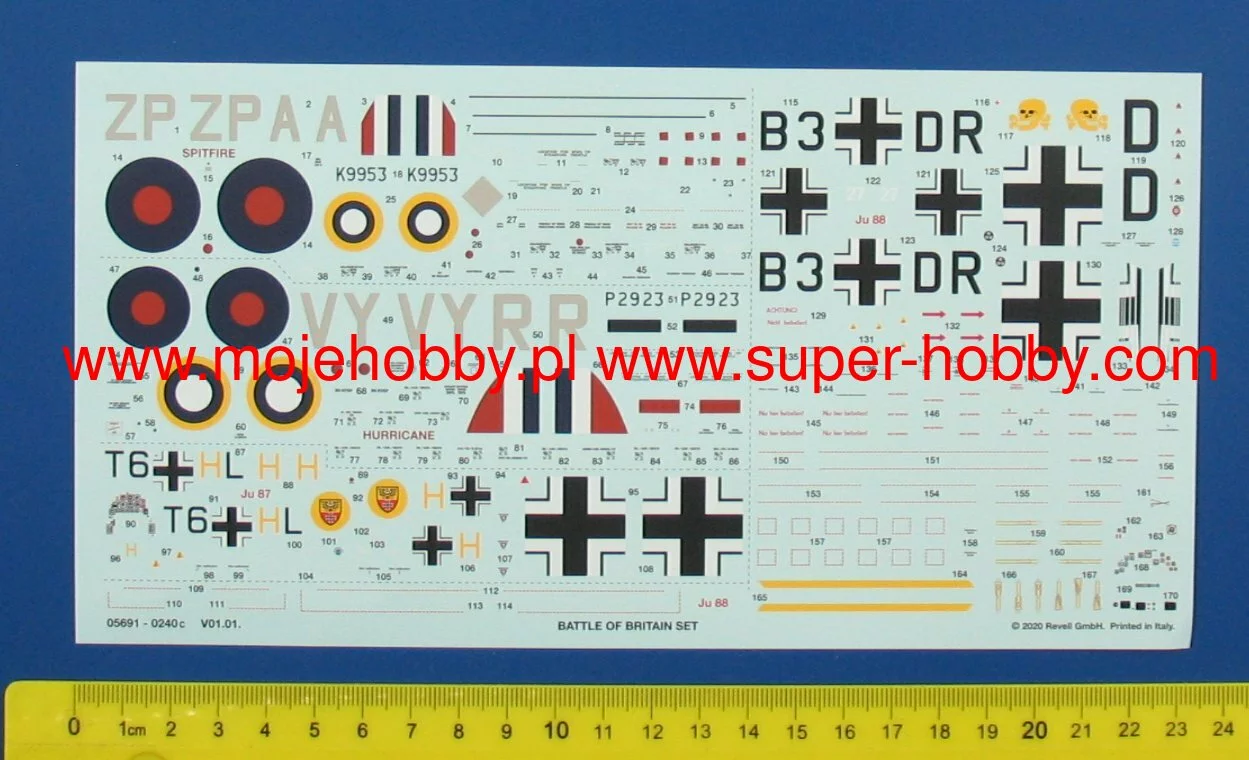 Revell 05691 80th Anniversary Battle Of Britain (Spitfire Mk.I, Hurricane Mk. I, Ju 88A-1, Ju 87B) 2 Revell 05691 80th Anniversary Battle Of Britain (Spitfire Mk.I, Hurricane Mk. I, Ju 88A-1, Ju 87B) - Image 2