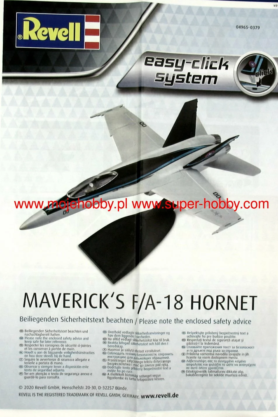 Revell 04965 Maverick's F/A-18 Hornet ‘Top Gun: Maverick’ Easy-click System 8 Revell 04965 Maverick's F/A-18 Hornet ‘Top Gun: Maverick’ Easy-click System - Image 8