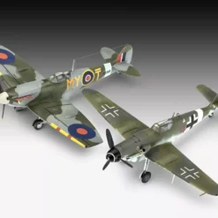 Revell 63710 Combat Set Messerschmitt Bf109G-10 & Spitfire Mk.V - Model Set