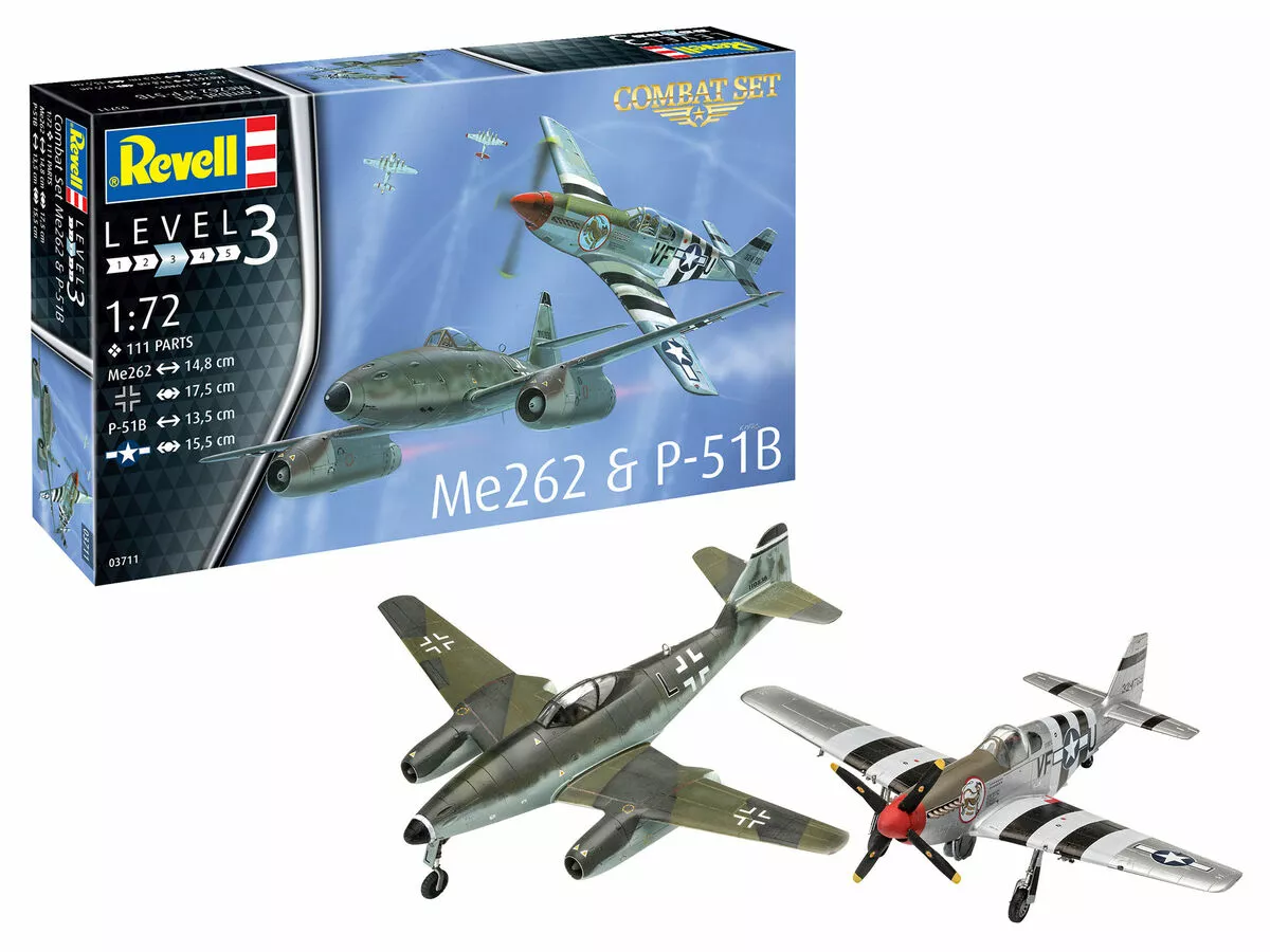 Revell 03711 Me262 & P-51B - Combat Set 1 Revell 03711 Me262 & P-51B - Combat Set