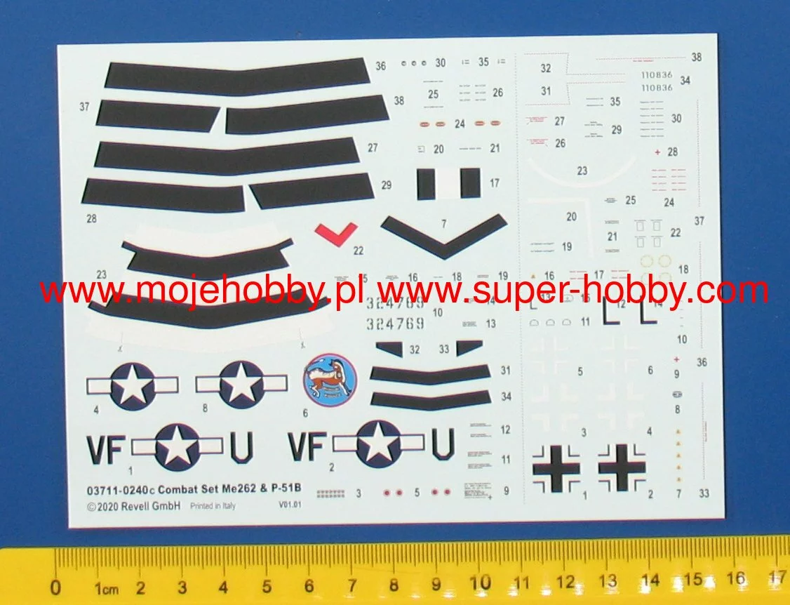 Revell 03711 Me262 & P-51B - Combat Set 7 Revell 03711 Me262 & P-51B - Combat Set - Image 7
