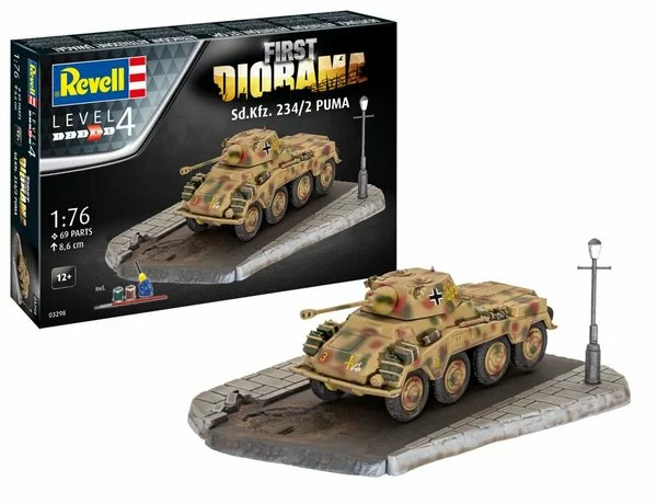 Revell 03298 Sd.Kfz. 234/2 Puma - First Diorama Set 1 Revell 03298 Sd.Kfz. 234/2 Puma - First Diorama Set