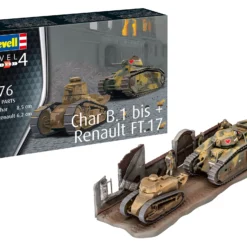 Revell 03278 Char B.1 Bis + Renault FT.17 -Revell 40674 03278 skmpw char b1 bis u renault ft17 1
