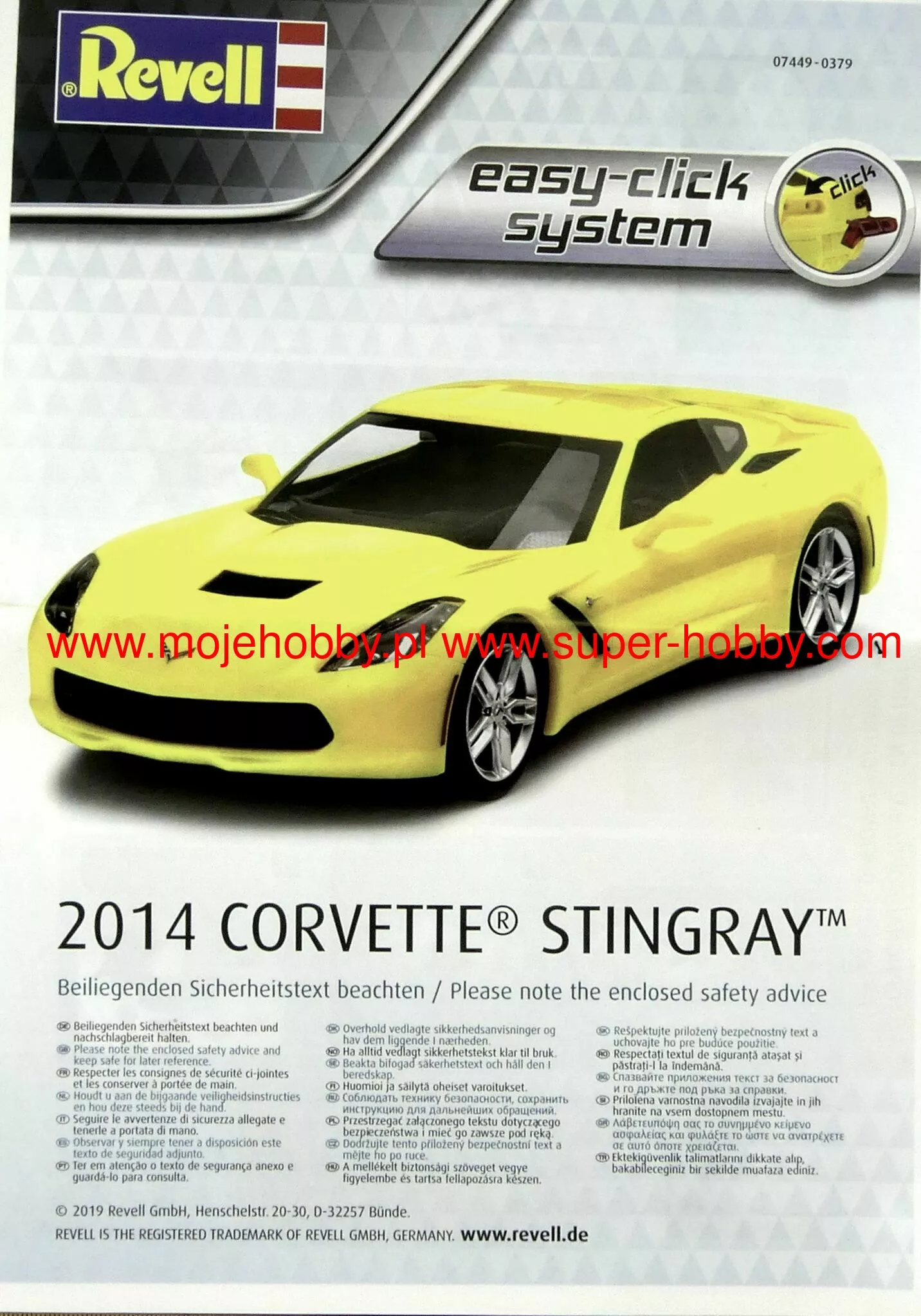 Revell 07825 2014 Corvette Stingray "Promotion Box" Easy-click System - Model Kit 10 Revell 07825 2014 Corvette Stingray "Promotion Box" Easy-click System - Model Kit - Image 10