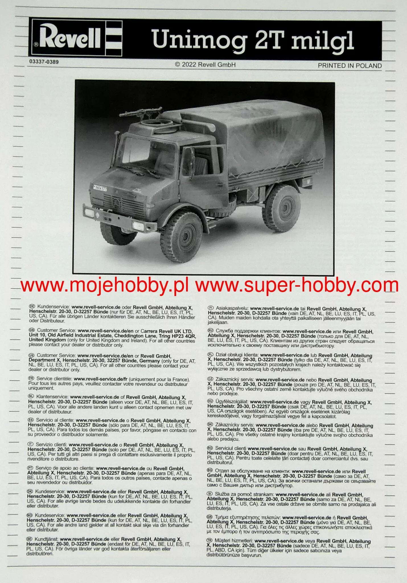 Revell 03337 Unimog 2T Milgl 6 Revell 03337 Unimog 2T Milgl - Image 6