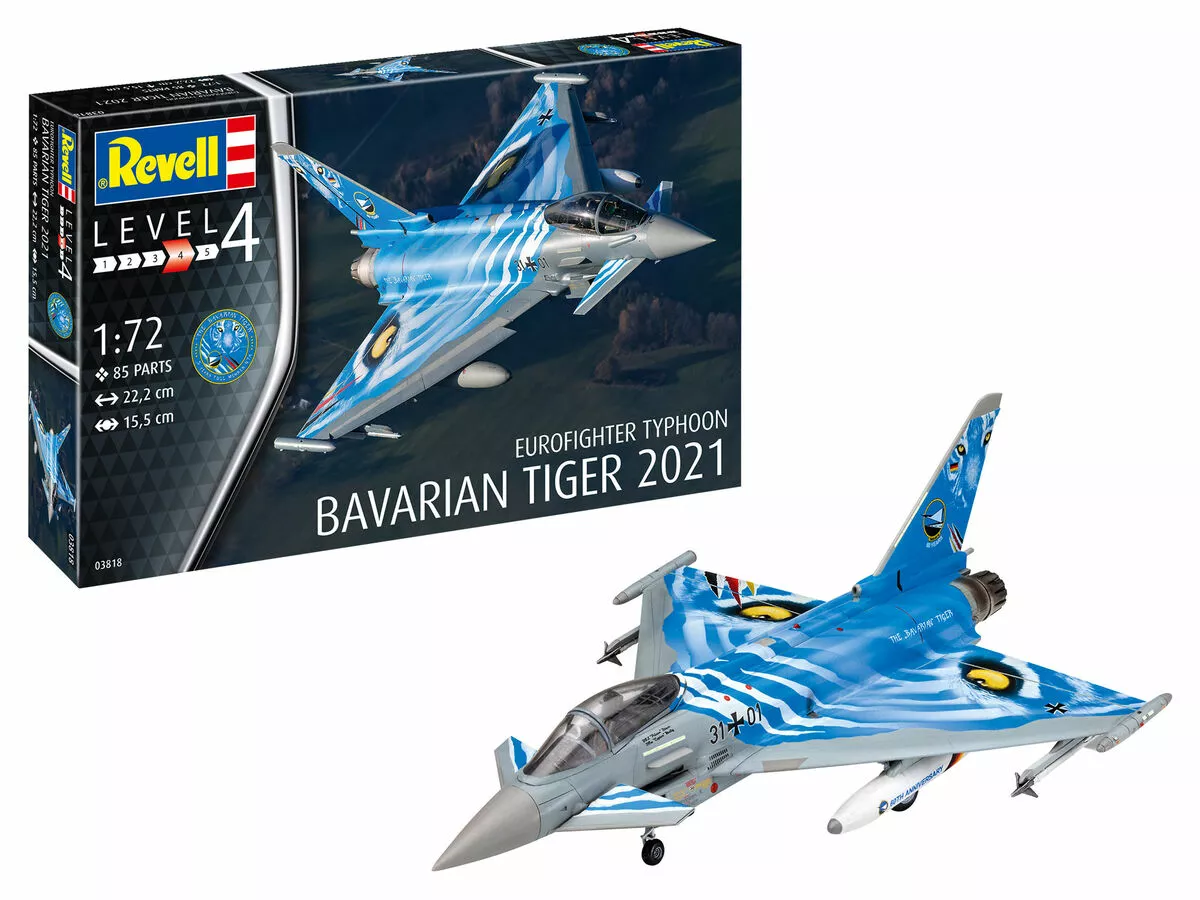 Revell 03818 Eurofighter Typhoon "The Bavarian Tiger 2021" 1 Revell 03818 Eurofighter Typhoon "The Bavarian Tiger 2021"