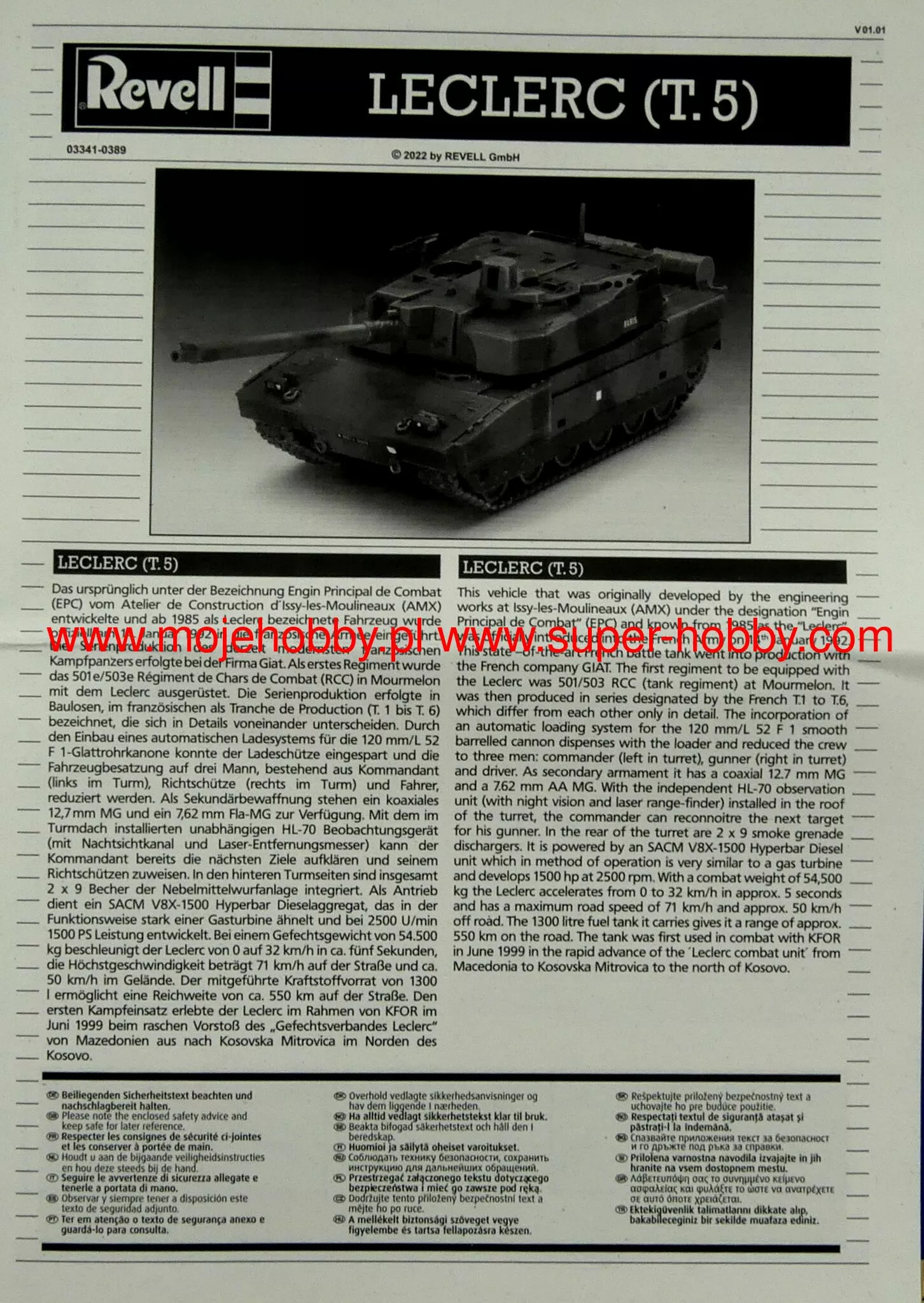 Revell 03341 Leclerc (T.5) 9 Revell 03341 Leclerc (T.5) - Image 9