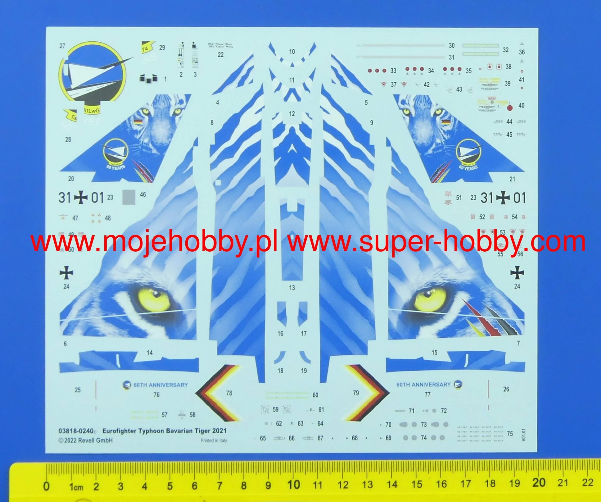 Revell 03818 Eurofighter Typhoon "The Bavarian Tiger 2021" 8 Revell 03818 Eurofighter Typhoon "The Bavarian Tiger 2021" - Image 8