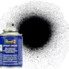 RVG34108 - Aqua Color Acrylic Spray 100ml Matt Black By REVELL GERMANY @ Great Hobbies