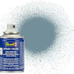 RVG34157 - Aqua Color Acrylic Spray 100ml Matt Grey By REVELL GERMANY @ Great Hobbies
