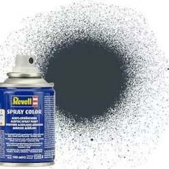 RVG34178 - Aqua Color Acrylic Spray 100ml Matt Tank Grey By REVELL GERMANY @ Great Hobbies