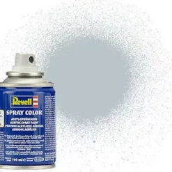 RVG34199 - Aqua Color Acrylic Spray 100ml Metallic Aluminium By REVELL GERMANY @ Great Hobbies