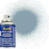 RVG34374 - Aqua Color Acrylic Spray 100ml Silk Grey By REVELL GERMANY @ Great Hobbies
