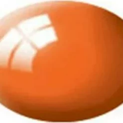 RVG36130 - Aqua Color Acrylic 18ml Gloss Orange By REVELL GERMANY @ Great Hobbies