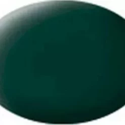 RVG36140 - Aqua Color Acrylic 18ml Matt Black-Green By REVELL GERMANY @ Great Hobbies
