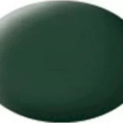 RVG36168 - Aqua Color Acrylic 18ml Matt Dark Green RAF By REVELL GERMANY @ Great Hobbies