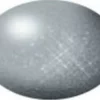 RVG36190 - Aqua Color Acrylic 18ml Metallic Silver By REVELL GERMANY @ Great Hobbies