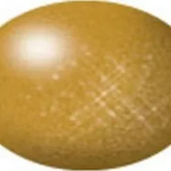 RVG36192 - Aqua Color Acrylic 18ml Metallic Brass By REVELL GERMANY @ Great Hobbies