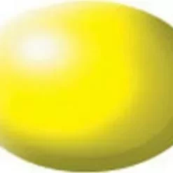 RVG36312 - Aqua Color Acrylic 18ml Silk Luminous Yellow By REVELL GERMANY @ Great Hobbies