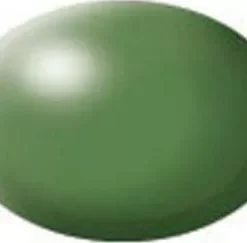 RVG36360 - Aqua Color Acrylic 18ml Silk Green By REVELL GERMANY @ Great Hobbies