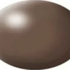 RVG36381 - Aqua Color Acrylic 18ml Silk Brown By REVELL GERMANY @ Great Hobbies