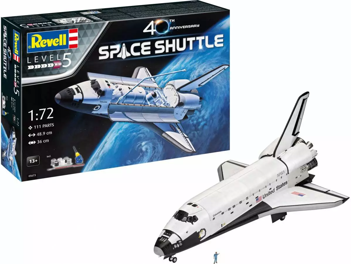 RVG5673 - 1/72 Space Shuttle 40th Anniversary By REVELL GERMANY @ Great Hobbies 1 RVG5673 - 1/72 Space Shuttle 40th Anniversary By REVELL GERMANY @ Great Hobbies
