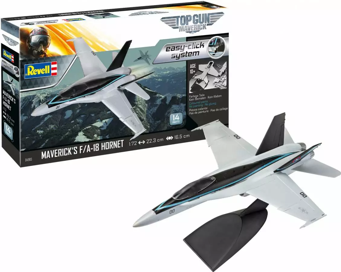 RVG64965 - 1/72 Model Set F/A-18 Hornet Top Gun By REVELL GERMANY @ Great Hobbies 1 RVG64965 - 1/72 Model Set F/A-18 Hornet Top Gun By REVELL GERMANY @ Great Hobbies