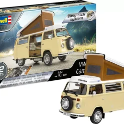 RVG67676 - 1/24 Model Set VW T2 Camper Easy-Click By REVELL GERMANY @ Great Hobbies