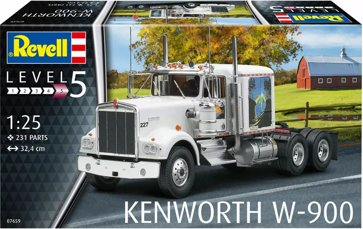 RVG7659 - 1/25 Kenworth W900 Tractor Cab By REVELL GERMANY @ Great Hobbies 1 RVG7659 - 1/25 Kenworth W900 Tractor Cab By REVELL GERMANY @ Great Hobbies